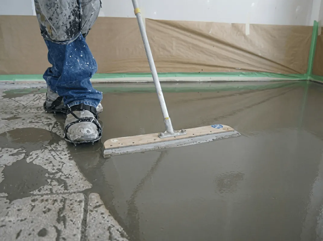 Uneven floor being professionally repaired in Portland, OR
